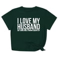 thumbnail image 2 of Meichang T-Shirts Cœur d'Amour pour Femmes T-Shirts de la Saint-Valentin Imprimé Cœur T-Shirts de Vacances Hauts de la Saint-Valentin Manches Courtes Col Rond Blouses, 2 of 5