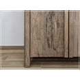 thumbnail image 3 of Crafters and Weavers Lotus Rustic Modern 4 Door Multi Purpose Console in Brown, 3 of 4