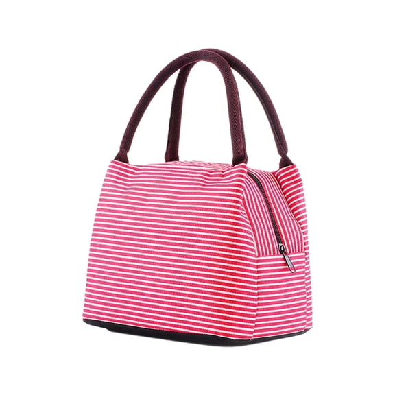 Lunch Tote Small Lunch Box For Women Machine Washable Lunch Bag Cooler Pouch Reusable Insulated Lunch Box Multi-Functional Cooler Bag For Office Food Bag For Work Hot Pink