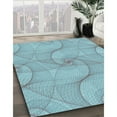 thumbnail image 3 of Ahgly Company Machine Washable Indoor Rectangle Transitional Blue Koi Blue Area Rugs, 2' x 4', 3 of 7