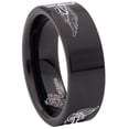 thumbnail image 6 of Angel Wings and Cross Tungsten Carbide Ring, 6 of 9