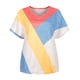 thumbnail image 4 of Fiudx Liquidación de Ofertas Flash Top de Mujer Liso Sexy con Cuello En V y Cordón de Verano Casual Manga Corta, 4 of 5
