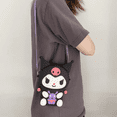 thumbnail image 3 of Bolsa Kuromi Monedero Y 2Llavero 3pz  Belug,  Morado, 3 of 5