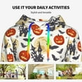 thumbnail image 6 of Hoodies for Women - pumpkin halloween bats print Comfrt Colour Drawstring Women'S Fashion Hoodies & Sweatshirts, Fall Outfits Clothes for Women 2024 Pullover with Kangaroo Pocket, 6 of 7