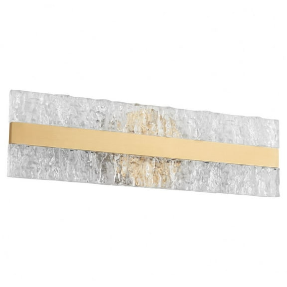 3-420-40 Oxygen Lighting Landon - 17W 1 LED Wall Sconce-6.25 Inches Tall and 20 Inches Wide-Aged Brass Finish