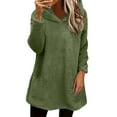 thumbnail image 3 of Bovemsi Sweatshirt for Women Winter Warm Sweater Coat Thickening Plus Size Jacket Casual Loose Camo Hoodie, 3 of 9