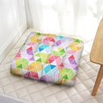 thumbnail image 3 of Geometric Floor Pillow&nbsp;– 22x22 Inch Large Meditation Cushion, Dutch Velvet, Minimalist Line Art (Chic & Stylish for Contemporary Decor), 3 of 4