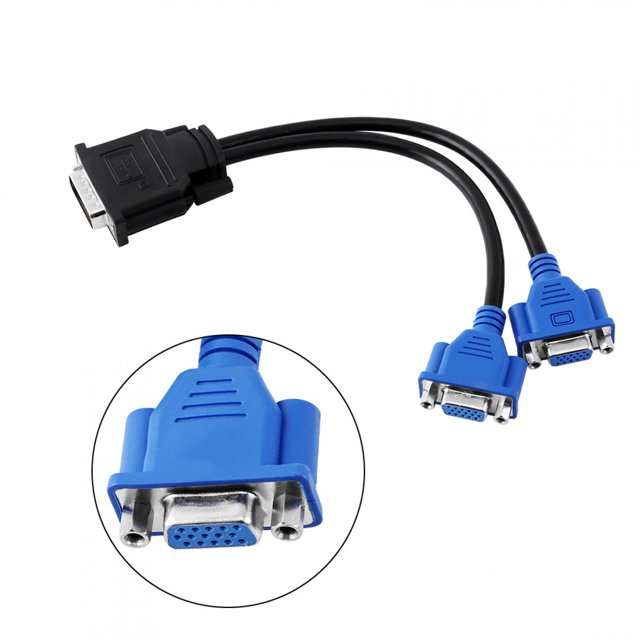 Cable Adaptador Divisor DMS-59 Pin A 2 VGA 15 Pin Hembra