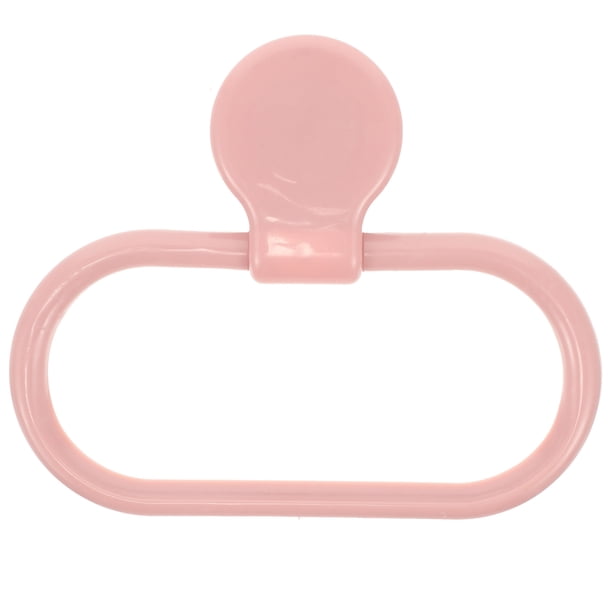FELTECHELECTR Toallero autoadhesivo de aro sin perforaciones para cocina y baño (rosa)