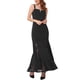 thumbnail image 2 of INSPIRE CHIC Vestidos de Prom 2025 para Mujeres con Tirantes Elegantes para Invitadas de Boda Cóctel Maxi Gown Formal con Inserción de Encaje M Negro, 2 of 5