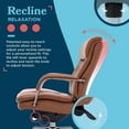thumbnail image 6 of La-Z-Boy Sonata Executive MidBack Office Chair Bonded Leather Cognac, 6 of 8