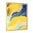 thumbnail image 2 of Designart 'Abstract Composition In Blue and Yellow VII' Modern Framed Art Print, 2 of 4