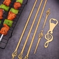 thumbnail image 2 of 5 Pcs Brochettes Plates pour Barbecue Aiguilles de Rôtissage en Acier Inoxydable, 2 of 9