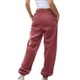 thumbnail image 7 of Delayuji Womens Sweatpants Bottom Sweatpants Joggers Pants Workout High Waisted Yoga Pants with Pockets Fleece Lined Pants Women Multi-Color L, 7 of 7
