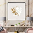 thumbnail image 2 of Designart 'Minimal Botanical Design In White and Brown' Traditional Framed Canvas Wall Art Print, 2 of 5