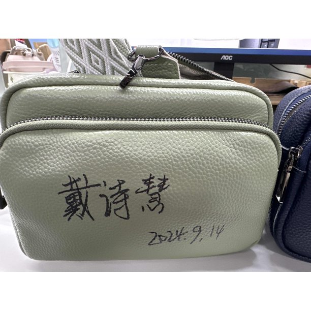 Bolso Bandolera Cuero Genuino para Mujer Hombro Fin Semana ( ) Verde Oliva