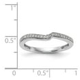 thumbnail image 7 of 14K White Gold Ring Band Wedding Diamond Round , Size 7, 7 of 7