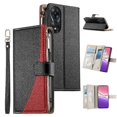 thumbnail image 1 of Funda cartera GANGXUN para OPPO A78 5G , cuero PU con tarjetero, cremallera, correa de mano, soporte y protección 559°, 1 of 6