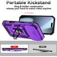 thumbnail image 6 of MYKOMI for iPhone 17 Pro Case, with Slide Camera Cover HD Screen Protector [Military Grade 16ft. Drop Tested] Ring Holder Kickstand Protective Phone Case for Apple iPhone 17 Pro, 6 of 9
