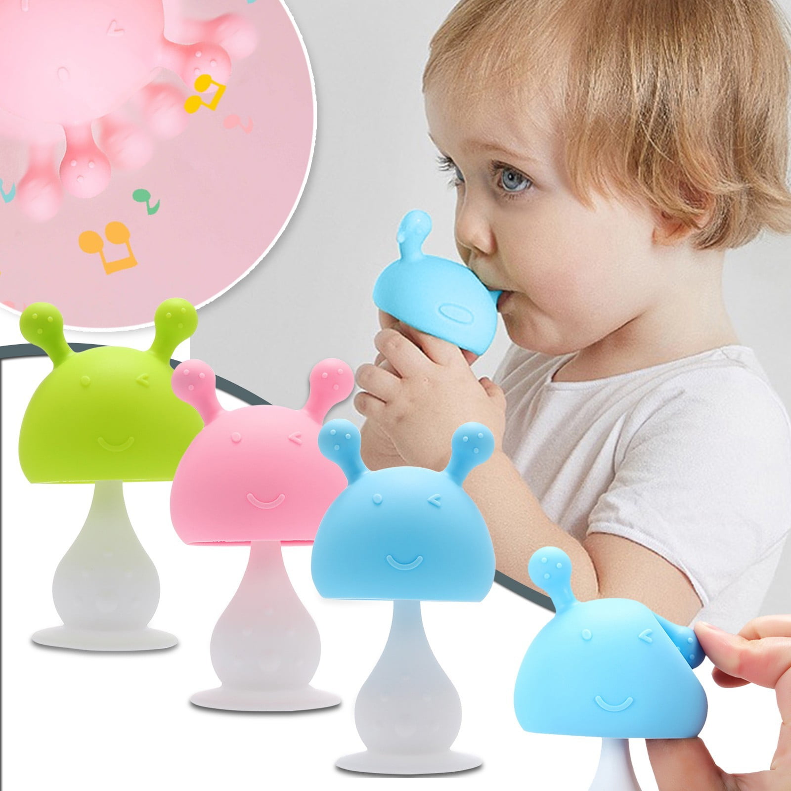 3Pc Baby Teether Silicone Soothing Teether Soft 3-12 Months Baby Teether Soft,Other