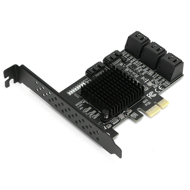 Fyydes PCI-E Adapter Board,PCI-E to SATA3.0 Board,PCI-E to SATA3.0 Controller Expansion Board 8-Port SATA3.0 Interface Expansion Card