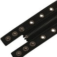 thumbnail image 5 of Gothic Zipper Wristband Wide Jewelry PU Leather Punk Bracelet for Women Men Black, 5 of 7