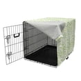 thumbnail image 3 of Leaf Dog Crate Cover, Various Types of Green Fresh Leaves Illustration with Garden Summer Season Graphic Design, Easy to Use Pet Kennel Cover Small Dogs Puppies Kittens, 7 Sizes, Green, by Ambesonne, 3 of 6
