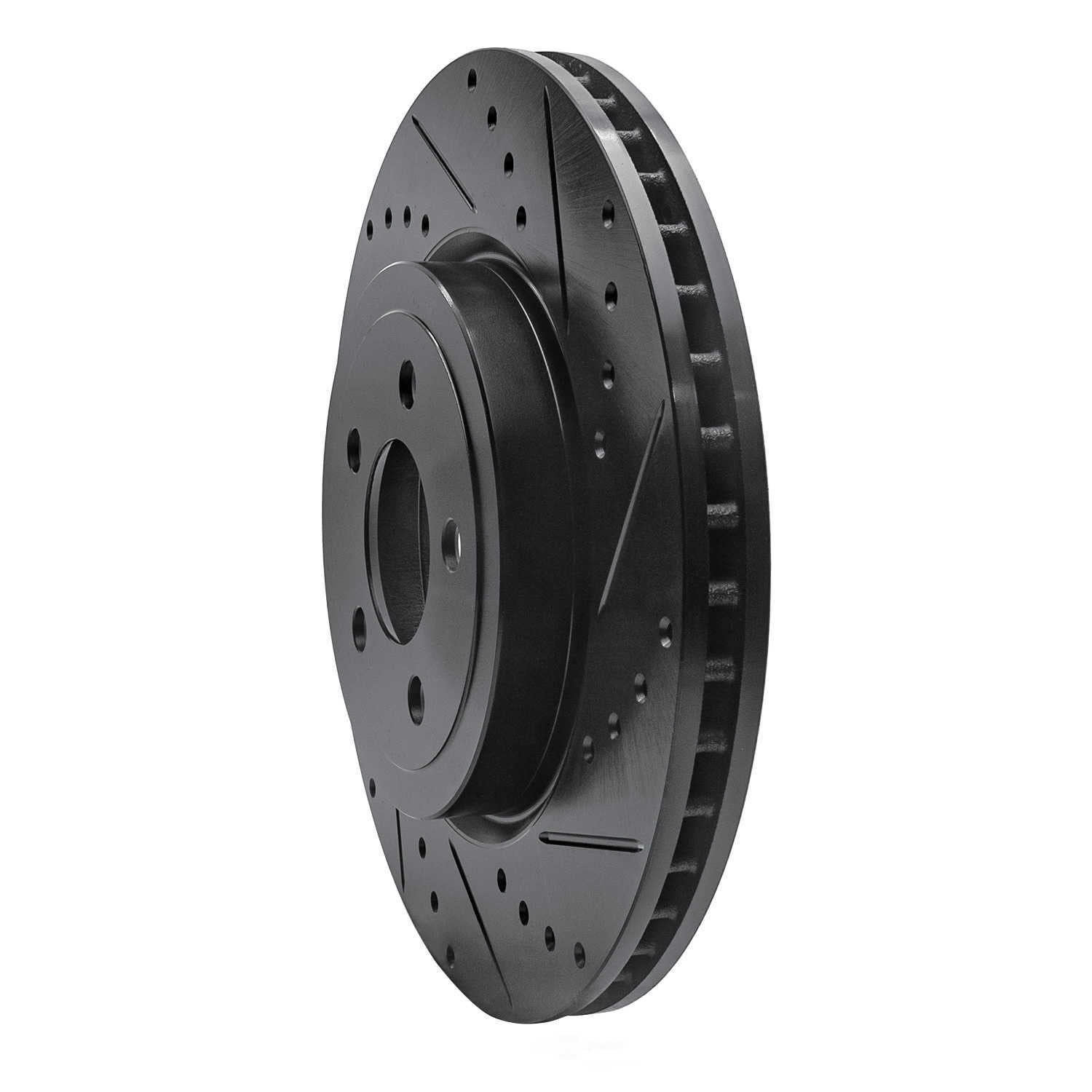 Dynamic Friction Company 633-39017R DFC Brake Rotor - Drilled And Slotted - Black
