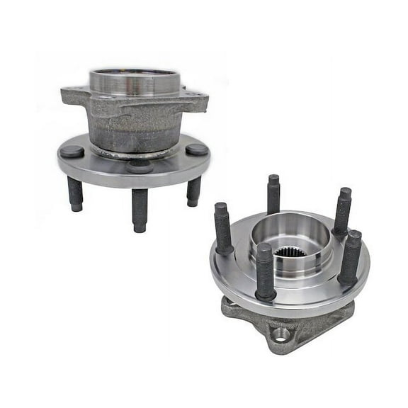 Rear Wheel Hub and Bearing Assembly - Set of 2 - Compatible with 2007 - 2010 Ford Edge AWD 2008 2009