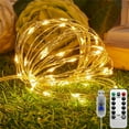 thumbnail image 2 of Christmas Fairy Lights 66FT 200 LED String Lights Plug in String Lights for Wedding Birthday Party Bedroom Decor (Warm White), 2 of 7