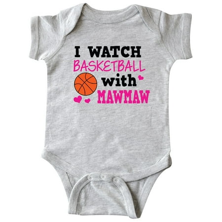 

Inktastic I Watch Basketball with Mawmaw Gift Baby Girl Bodysuit