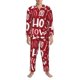 thumbnail image 3 of Fotbe Ho Pattern Funny Christmas Pijama de Hombre con Estampado de Manga Larga, Conjunto de 2 Piezas, Ropa de Dormir Suave y Cómoda con Bolsillos-XX-Large, 3 of 7