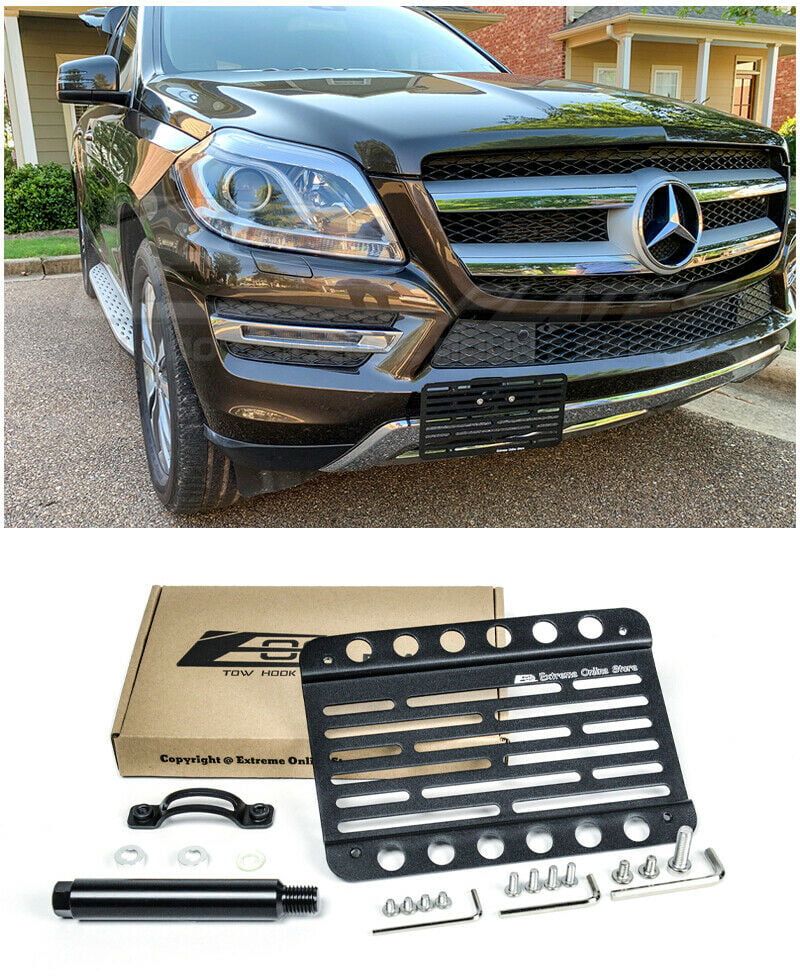 how to mount a front license plate 2012 mercedes gl450