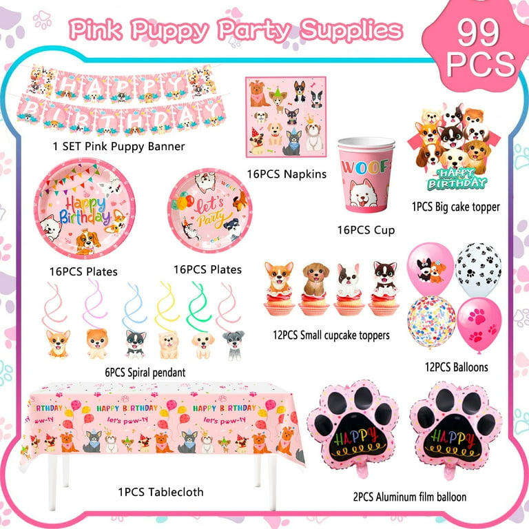 Dog & Puppy Birthday Party Supplies Party Supplies Canada - Open A Party
