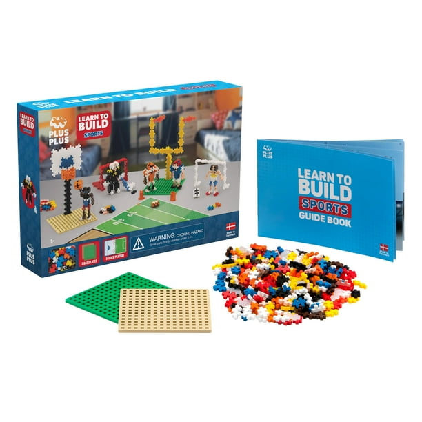 Building Blocks PLUS PLUS Learn to Build Sports 380 piezas