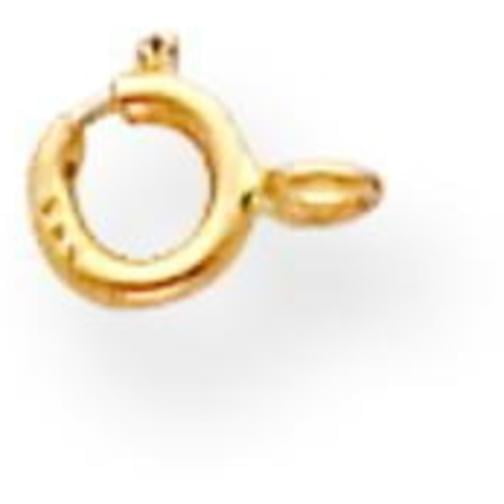 14K Gold Spring Ring Clasp (4.00Mm To 6.00Mm) 