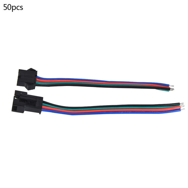 Accesorios de iluminación, 50 pares de cables conectores Cable conector de luz de tira LED Estándares líderes en la industria NikouMX herramienta