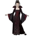 thumbnail image 1 of Disfraz de vampiro Halloween para niñas Vestido de vampiro Disfraces de reina, 1 of 5