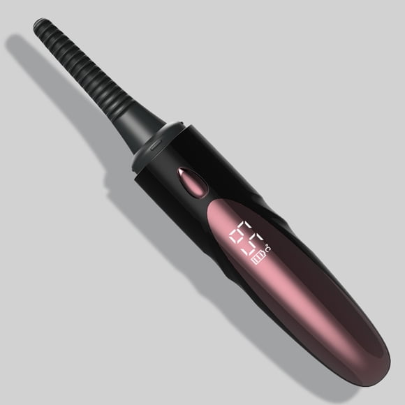 unbranded Rizador De Pestañas Eléctrico Negro Con Calentador Curvo Portátil Para Maquillaje Y Duradero