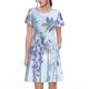 thumbnail image 1 of Fotbe Bird Butterfly Stripe Vestido Largo de Moda para Mujer, Vestido Tipo Camiseta con Manga Corta y Estilo Casual a Rayas y Bloques de Color, 1 of 6