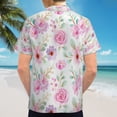 thumbnail image 6 of High Quality Hawaiian Shirts for Men Short Sleeve Aloha Beach Shirt Floral Summer Casual Button Down Shirts Blouses CNY887, 6 of 7