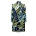 thumbnail image 7 of Ruimatai Summer Swimsuit Cover Up Beach Cover Ups Summer Casual Turn-down Collar Long Sleeve Printed Smock Buttons With Pocket Shirt Dresses, 7 of 7