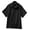 BLACK, variant on Garment Short Sleeve Traditional Collar Camp Shirt, Style 1031