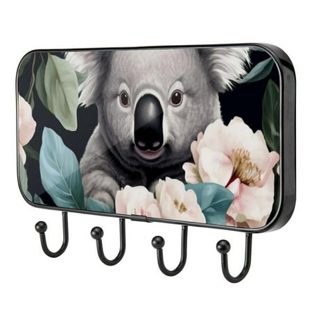 

Koala Self Adhesive Towel Coat Wood Iron Hooks for Home Keys Door Outdoor Home Improvement Utility Hook