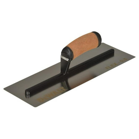 DeWALT - 0.5mm FLEX Stainless Steel Flat Trowel, Leather Handle 14in