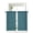 Blue, variant on Brown Tier Curtains 24 Inch Length, Sheer Curtains for Bedroom Living Room Window Farmhouse Vintage Chocolate Solid Color Rod Pocket Voile Drapes Kitchen Curtains Small Half Window 27.5"x24" 2 Panels
