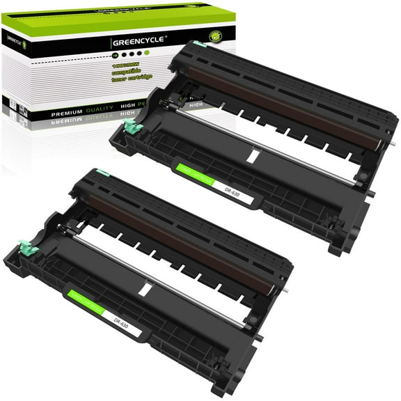GREENCYCLE 2 Pack Compatible for Brother DR630 DR-630 Drum Unit Replacement with HL-L2300D DCP-L2520DW HL-L2360DW HL-L2380DW MFC-L2700DW Laser Printer