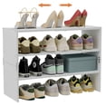 thumbnail image 1 of Organizador de Zapatos Cidaziya Extensible de 3 Niveles Blanco, 1 of 8