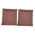 thumbnail image 3 of GUOOL 2 Pieces Sew in Pocket with Zipper Mobile Storage Pouch Easy Installation Canvas coffee, 3 of 9
