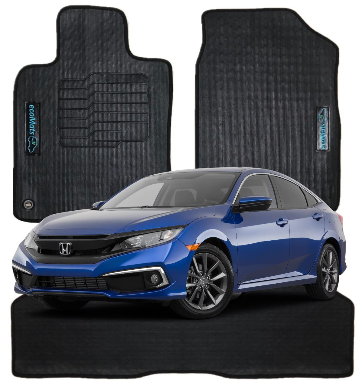 Black Carpet Dash Cover Mat Compatible w/ 2016-2019 Honda Civic Sedan USA MADE 